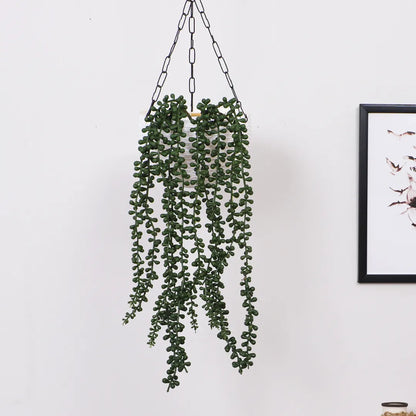 Hanging String of Pearls Creeper - Artificial Plant