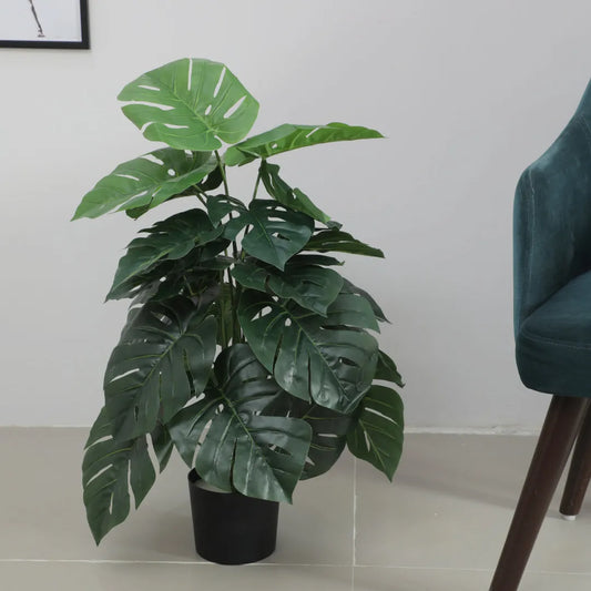 Monstera Plant with Pot for Interior Styling - Artificial Plant