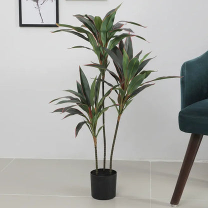 Dracaena Leaf Plant with Pot - Artificial Plant