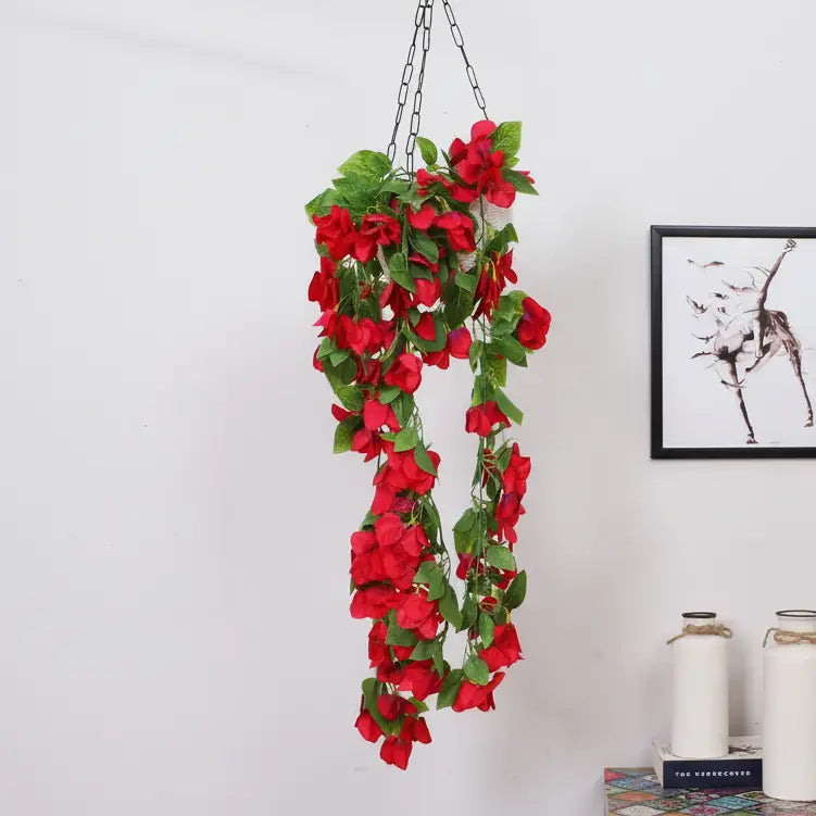 Hanging Bougainvillea Creeper Flowers - Artificial Plant