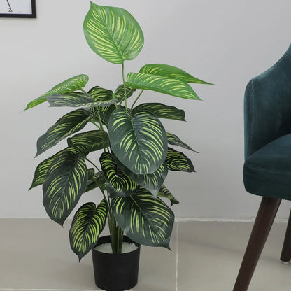 Natural Looking Tarbooj Leaf Plant for Decor - Artificial Plant