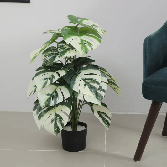 Monstera Leaf Decor Accent Plant - Artificial Plant
