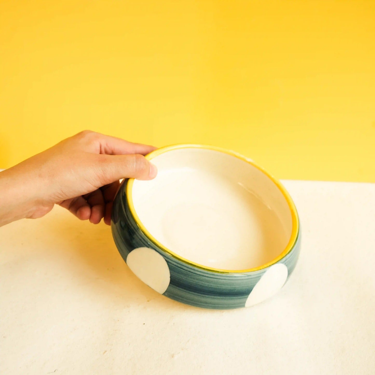 Elegant Designer Ceramic Katori - Blue & White Bowls