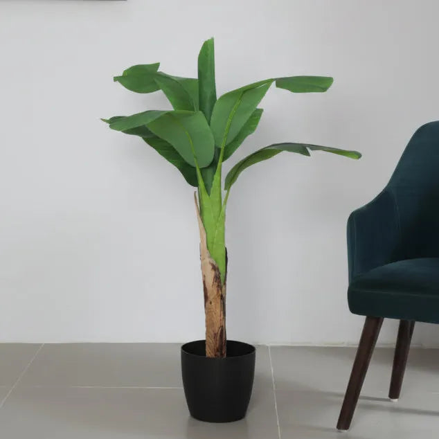 Banana Leaf Plant with Pot - Artificial Plant