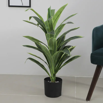 Upright Dracaena Plant with Pot for Decor - Artificial Plant