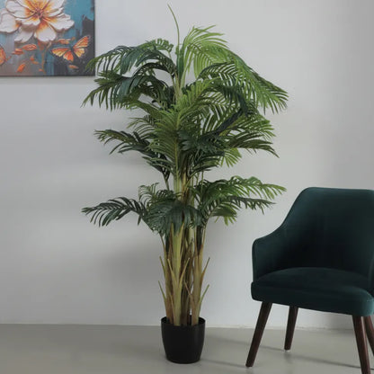 Large Palm Leaf Decorative Floor Plant with Pot - Artificial Plant