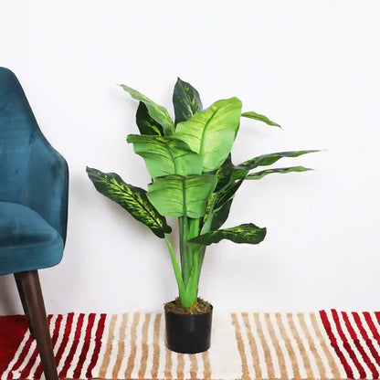 Dieffenbachia Plant Tree with Silk Leaves - Artificial Plant