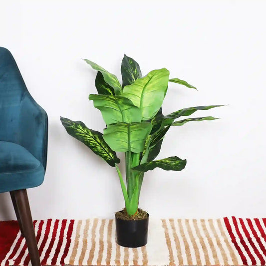 Dieffenbachia Plant Tree with Silk Leaves - Artificial Plant