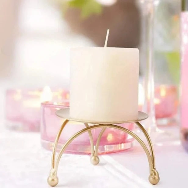 Minimalist Gold Tealight Holder - Decor Centerpieces Set of 4