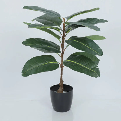 Rubber Leaf Indoor Plant with Pot - Artificial Plant