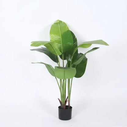 Banana Leaf Accent Plant with Pot for Interiors - Artificial Plant