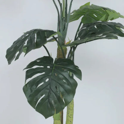 Monstera Leaf Plant with Pot for Decor - Artificial Plant