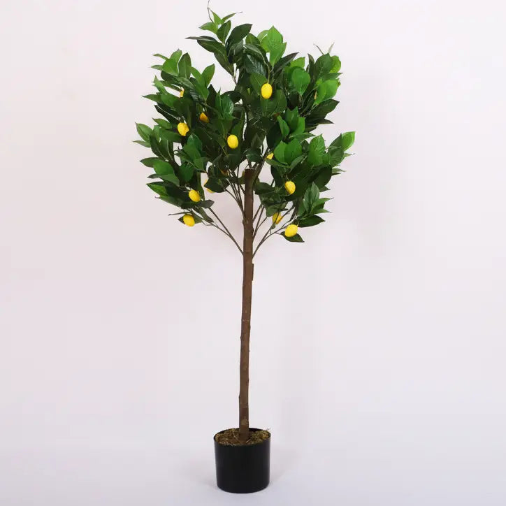Lemon Tree Plant with Pot for Decor - Artificial Plant