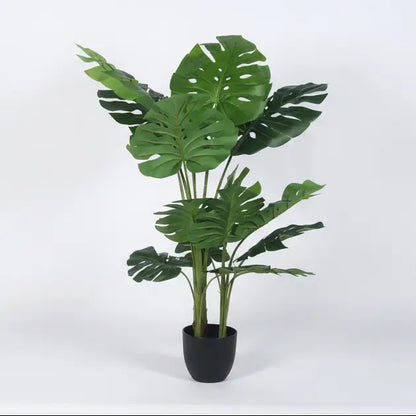 Elegant Monstera Leaf Decor Accent Plant - Artificial Plant