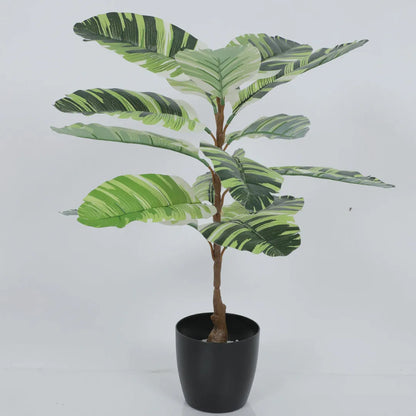 Banana Leaf Indoor Plant with Pot for Decor - Artificial Plant