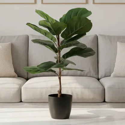 Fiddle Leaf Fig Indoor Decorative Plant with Pot - Artificial Plant