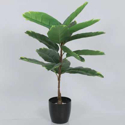 Banana Leaf Indoor Plant with Pot for Decor - Artificial Plant