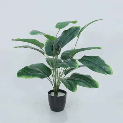 Premium Banana Leaf Decor Plant with Pot - Artificial Plant