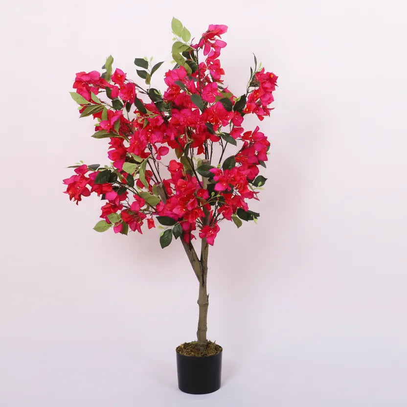 Bougainvillea Flower Decor Tree with Pot - Artificial Plant