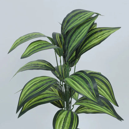 Cast-Iron Leaf Plant with Pot - Artificial Plant