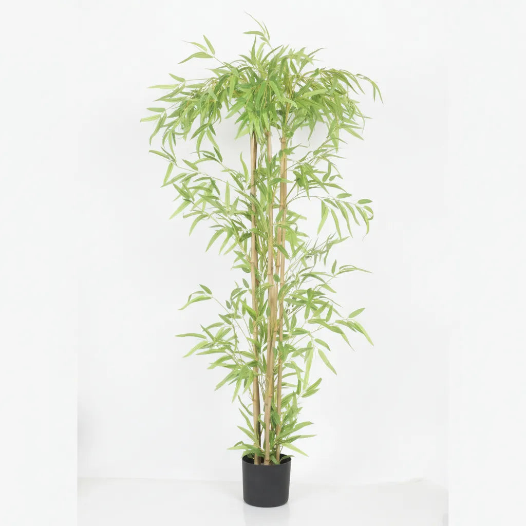 Bamboo Leaf Floor Plant with Pot - Artificial Plant
