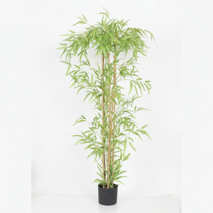 Bamboo Leaf Floor Plant with Pot - Artificial Plant