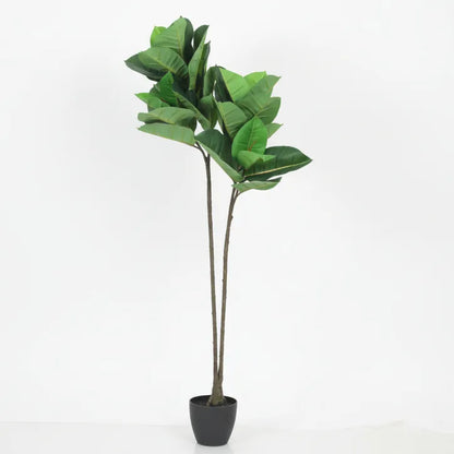 Rubber Tree Style Plant with Pot - Artificial Plant