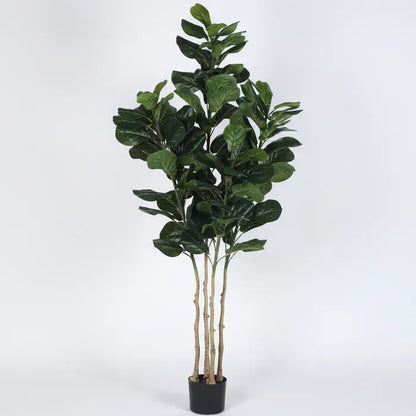 Tall Fiddle Leaf Fig Floor Plant with Pot - Artificial Plant