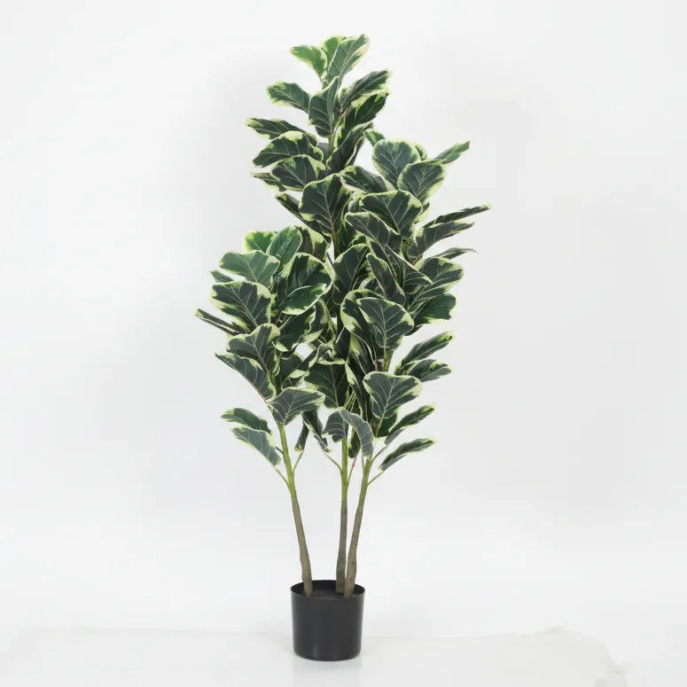 Fiddle Leaf Fig Plant with Pot for Living spaces - Artificial Plant