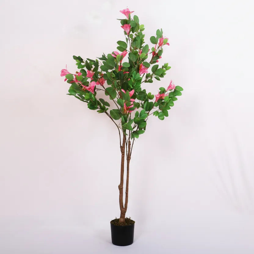 Elegant Faux Magnolia Flower Tree for Home Decor - Artificial Plant