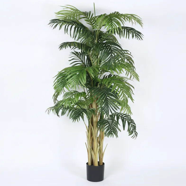 Large Palm Leaf Decorative Floor Plant with Pot - Artificial Plant