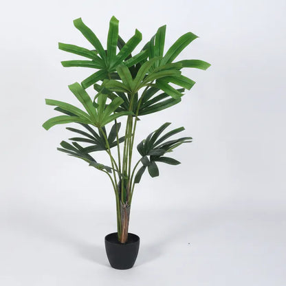 Rhapis Palm Plant with Pot for Decor - Artificial Plant