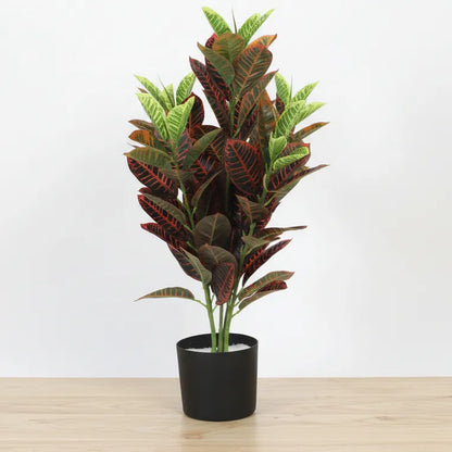 Garden Croton Plant with Pot - Artificial Plant