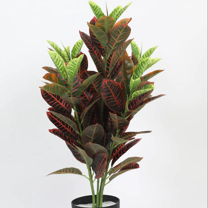 Garden Croton Plant with Pot - Artificial Plant