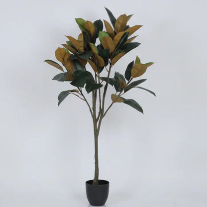 Stylish Rubber Plant with Pot - Artificial Plant