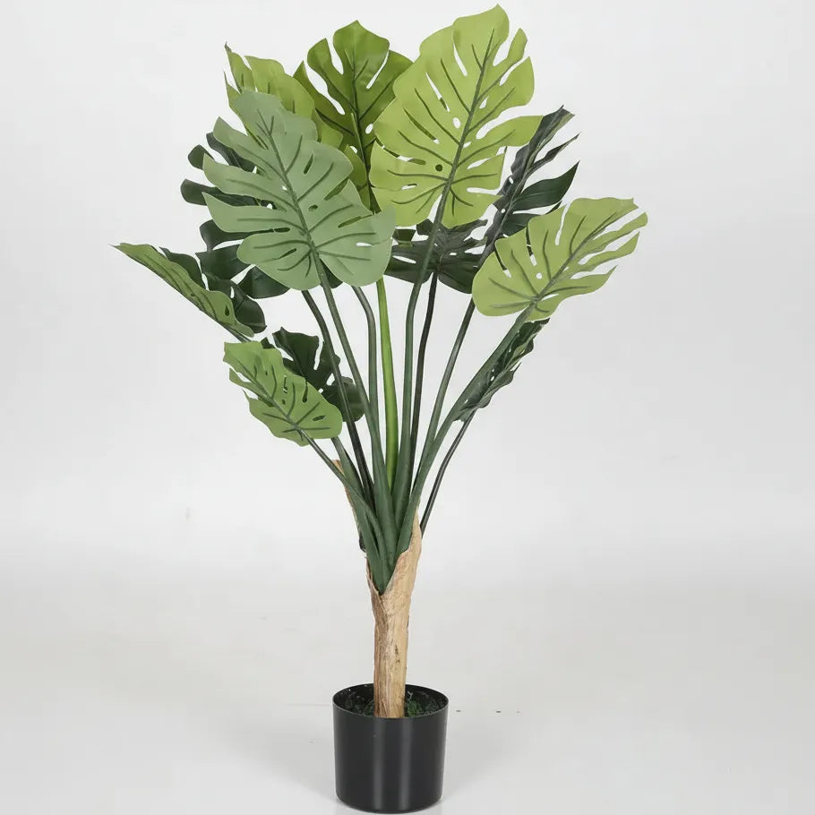 Monstera Decorative Plant with Pot - Artificial Plant