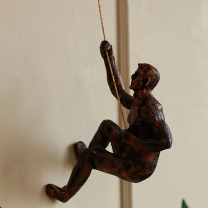 Rock Climbing Men Wall Art Set of 3 - 3D Decor - Copper