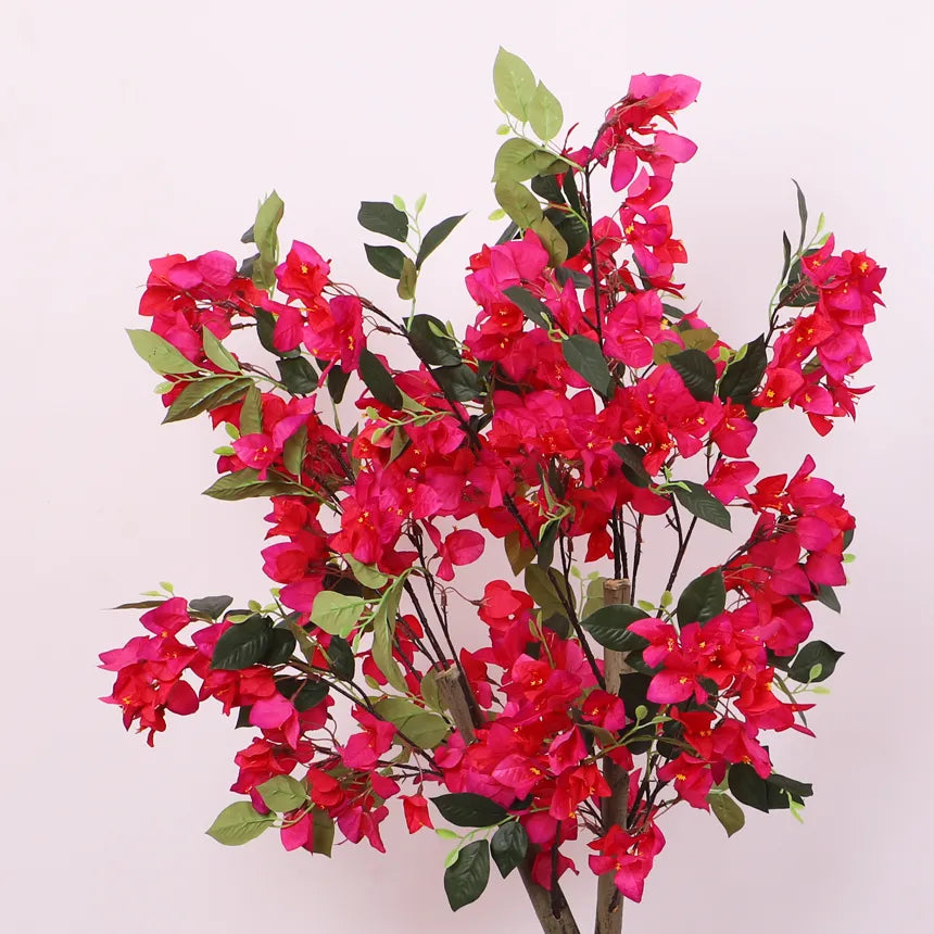 Bougainvillea Flower Decor Tree with Pot - Artificial Plant