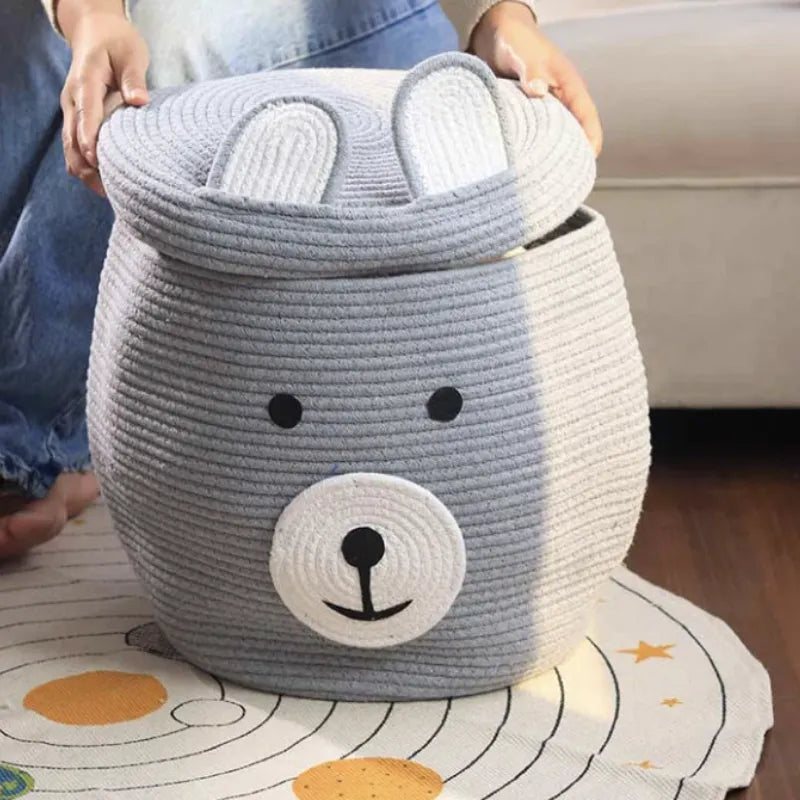 Grey Bear Storage Basket - 12 inch x 16 inch