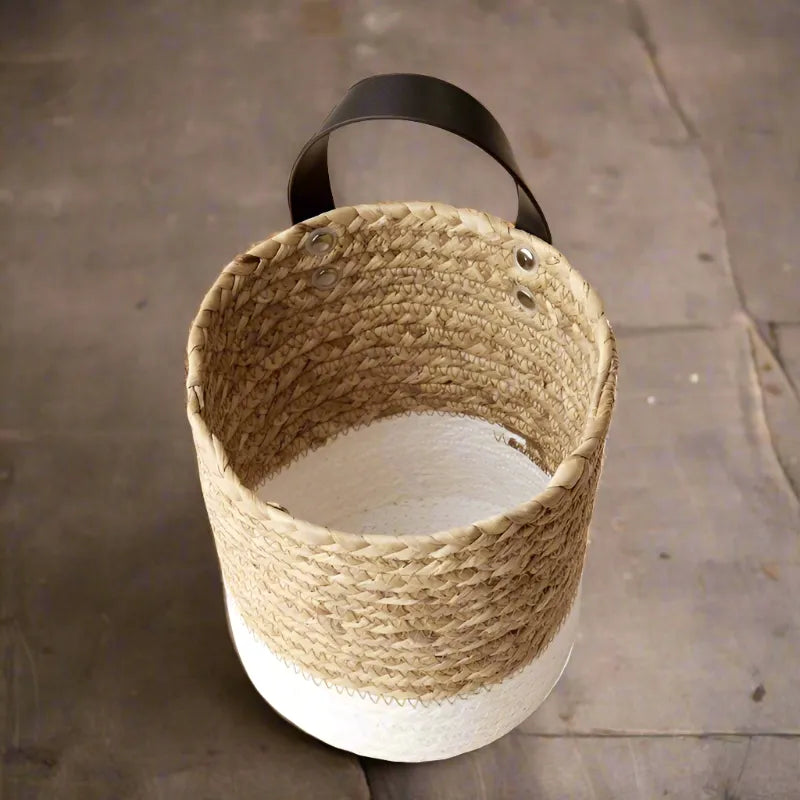 Handwoven Storage Jute Storage Basket Duo