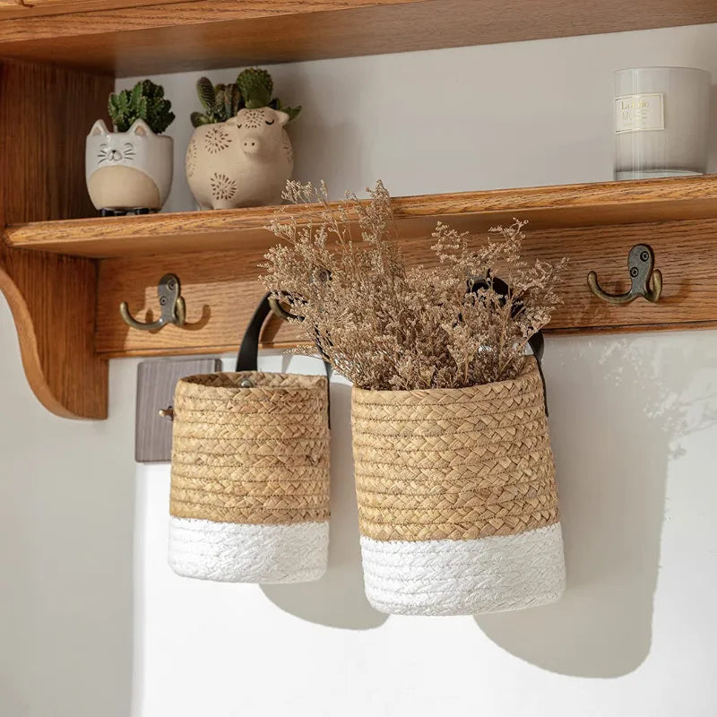 Handwoven Storage Jute Storage Basket Duo