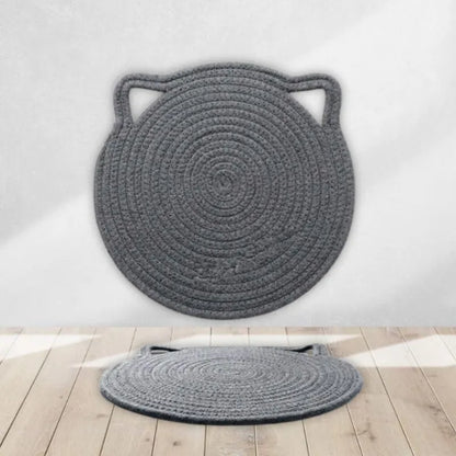 Cat-Ear Cotton Round Placemats - Set of 2, 4, 6