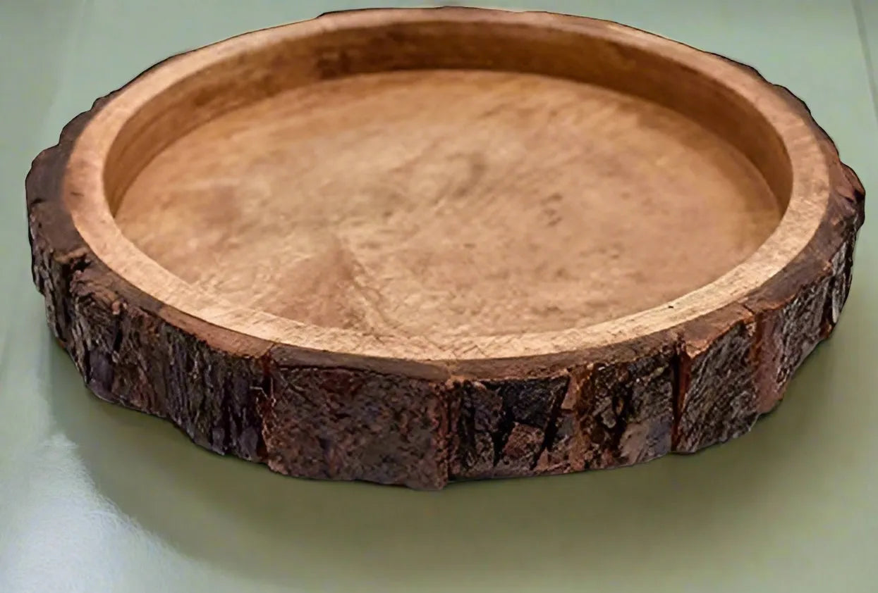 Wooden Natural Eco-friendly Serving Tray 10 inch