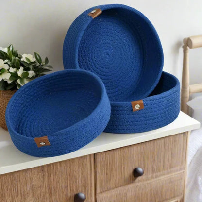 Eco-Friendly Blue Storage Baskets - Multiple Options