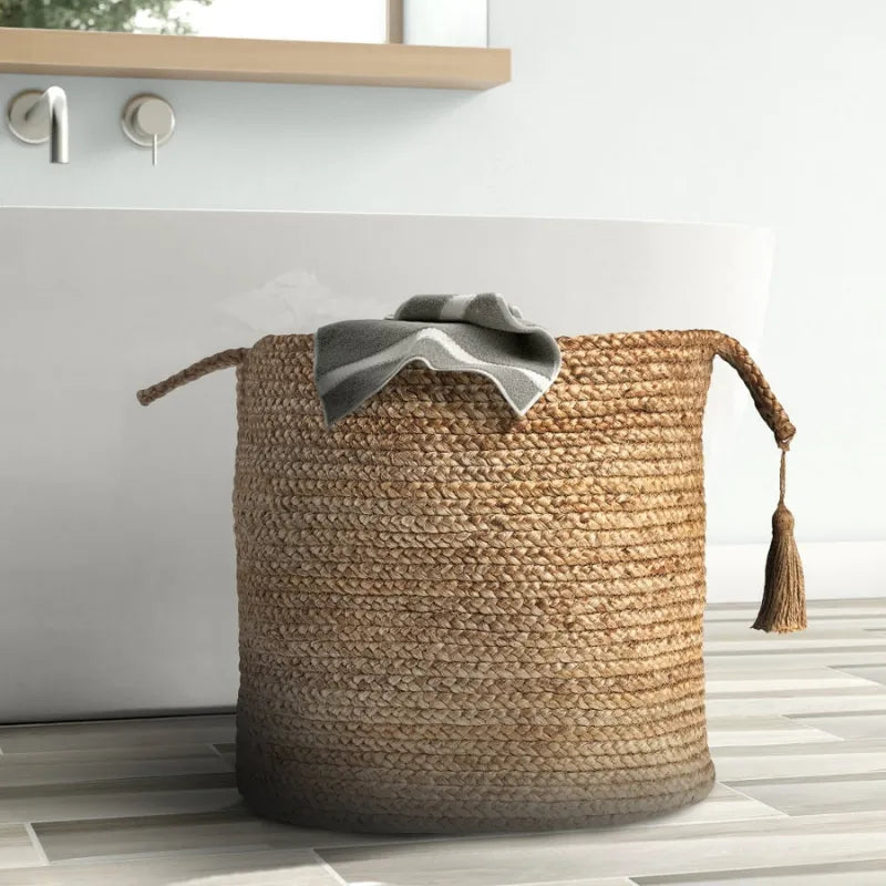 Beige Handcrafted Jute Planter & Storage Basket - Multiple Sizes