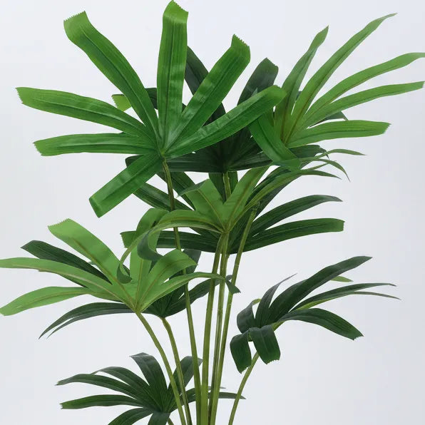 Rhapis Palm Plant with Pot for Decor - Artificial Plant