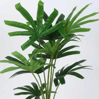 Rhapis Palm Plant with Pot for Decor - Artificial Plant