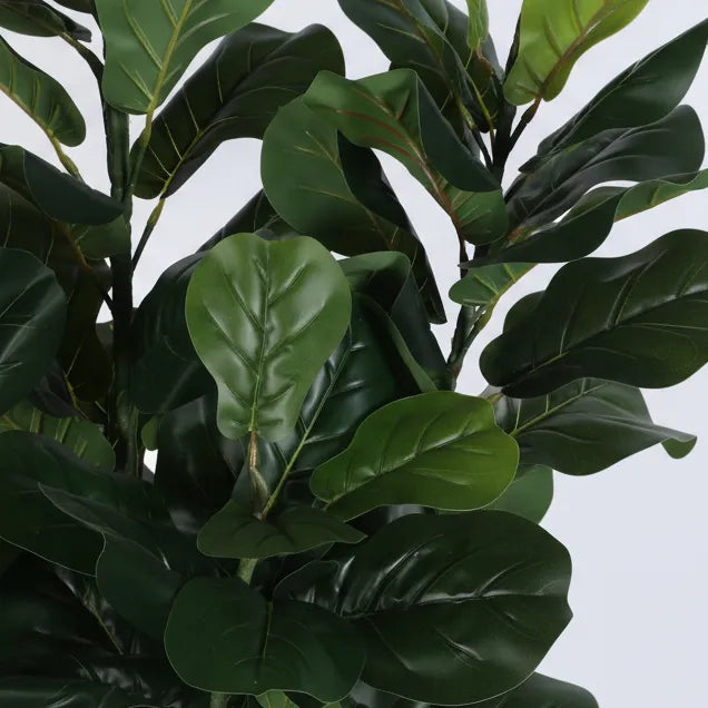 Tall Fiddle Leaf Fig Floor Plant with Pot - Artificial Plant