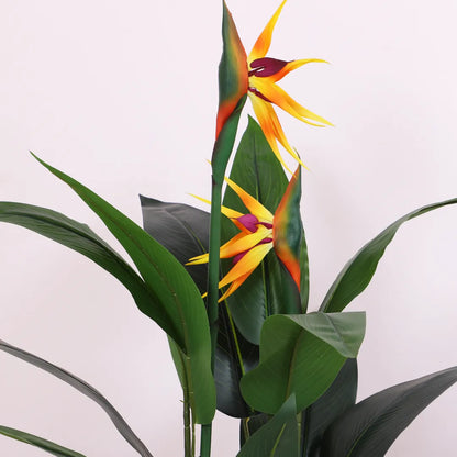 Bird of Paradise Tree with Pot for Home Decor - Artificial Plant