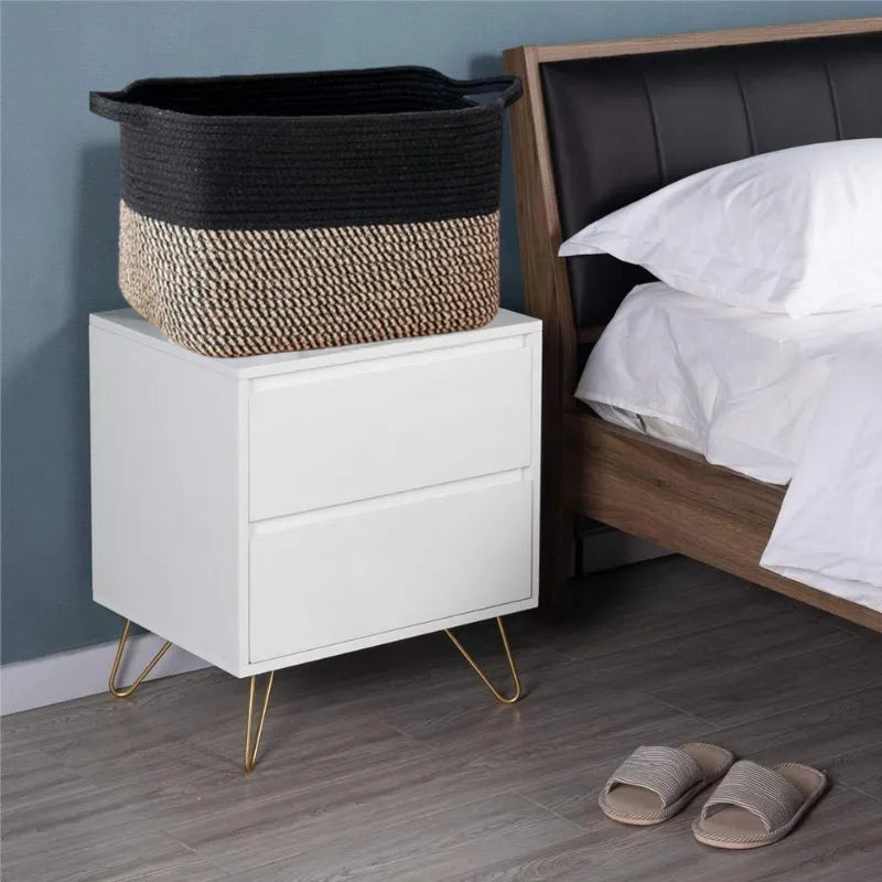 Black Cotton Storage Baskets for Shelves - Multiple Sizes